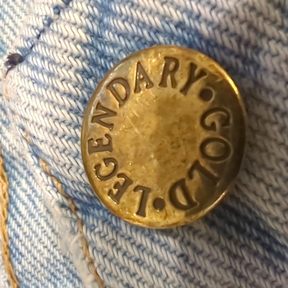 Vintage Wrangler Legendary Gold, VF Jeanswear, Thrashed straight jeans sz 33x32 - Picture 2 of 8